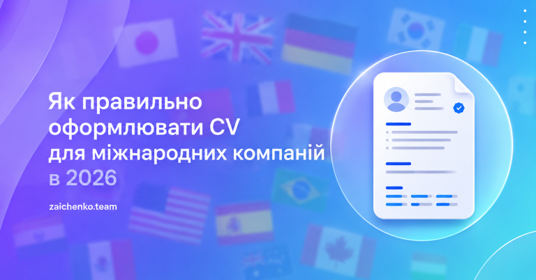 Як правильно оформлювати CV для міжнародних компаній у 2026 році